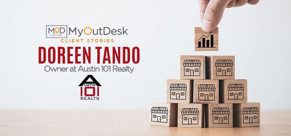 doreen tando of austin 101 myoutdesk client stories pyramid of wooden blocks with houses and graph