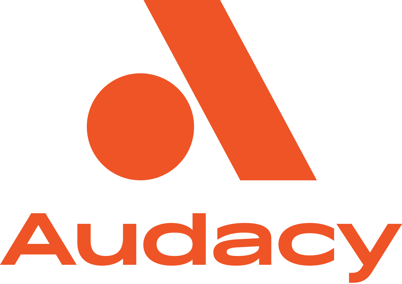 Audacy_Stacked_Color Audacy logo featuring a large stylized orange A with a solid orange circle, the brand name Audacy written below in orange text—perfect for presenting Case Studies or showcasing brand achievements.