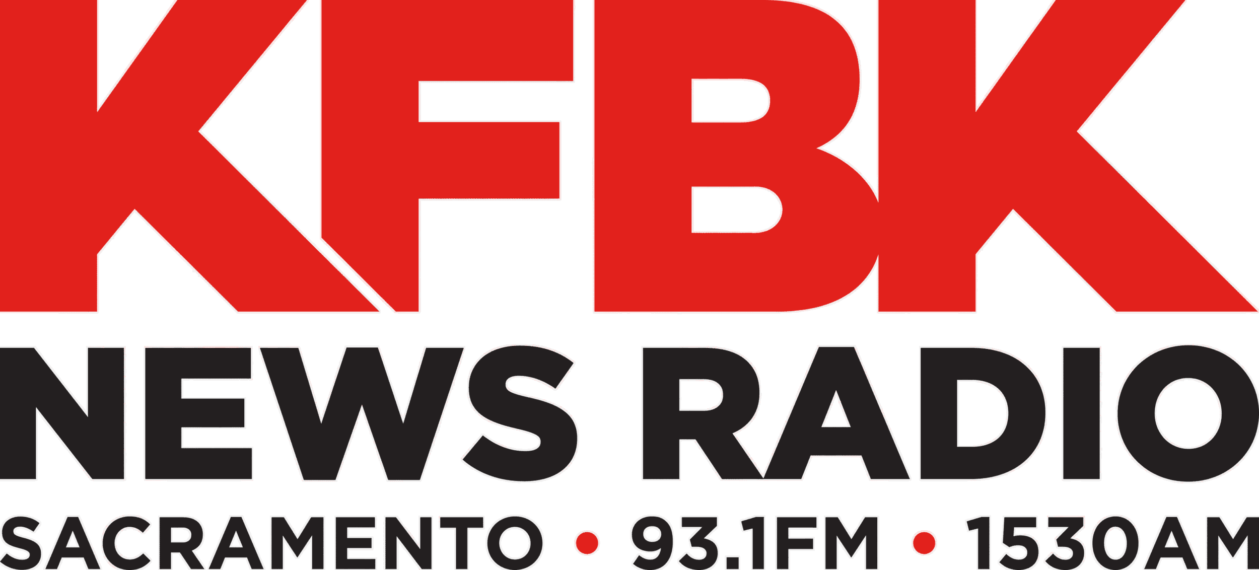 KFBK_Logo_Color_2021 KFBK News Radio logo with bold red letters. Below, black text reads “Sacramento • 93.1 FM • 1530 AM.” Perfect for those interested in Case Studies on local media branding.